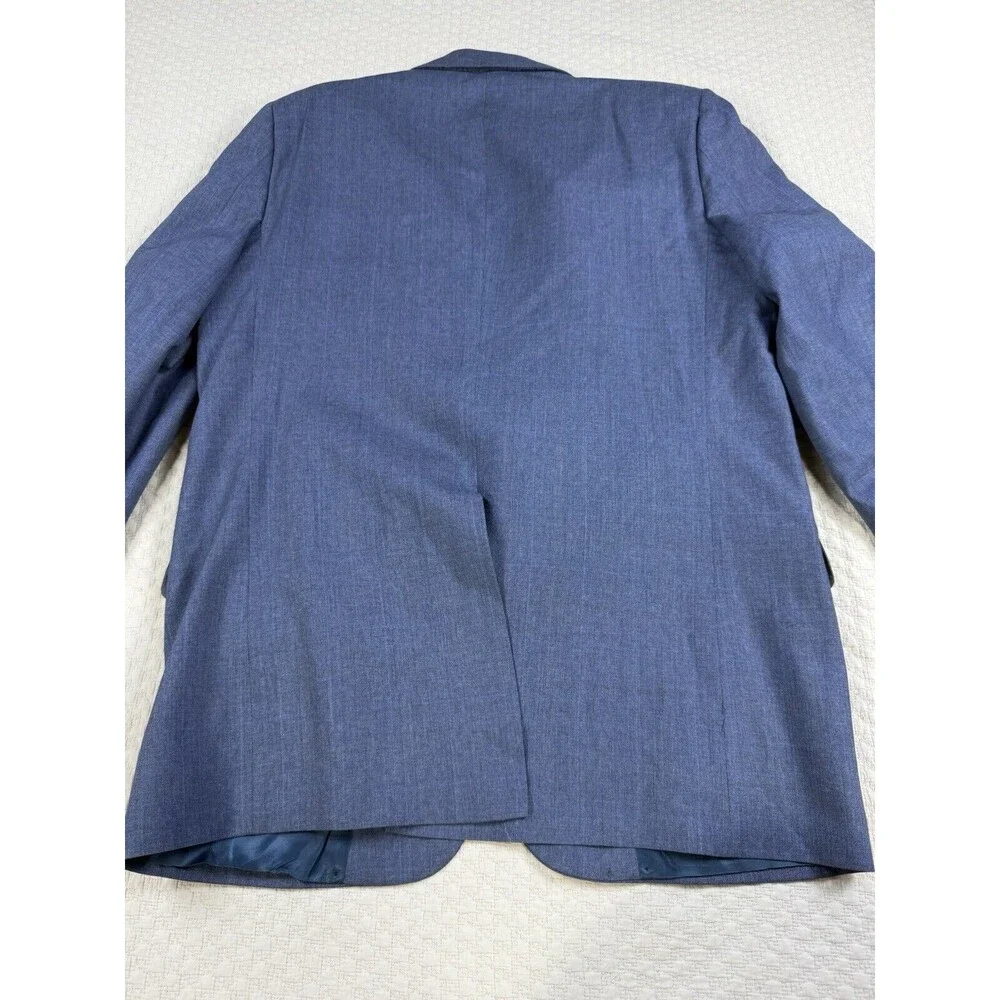 Burberry Porsum Wool Suit Formal Made USA Bullocks 70s 80s | Blue | Size Unknown
